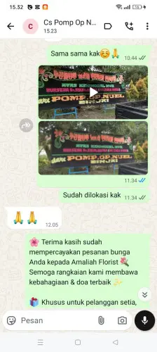 Testimonial Papan Bunga banyuwangi